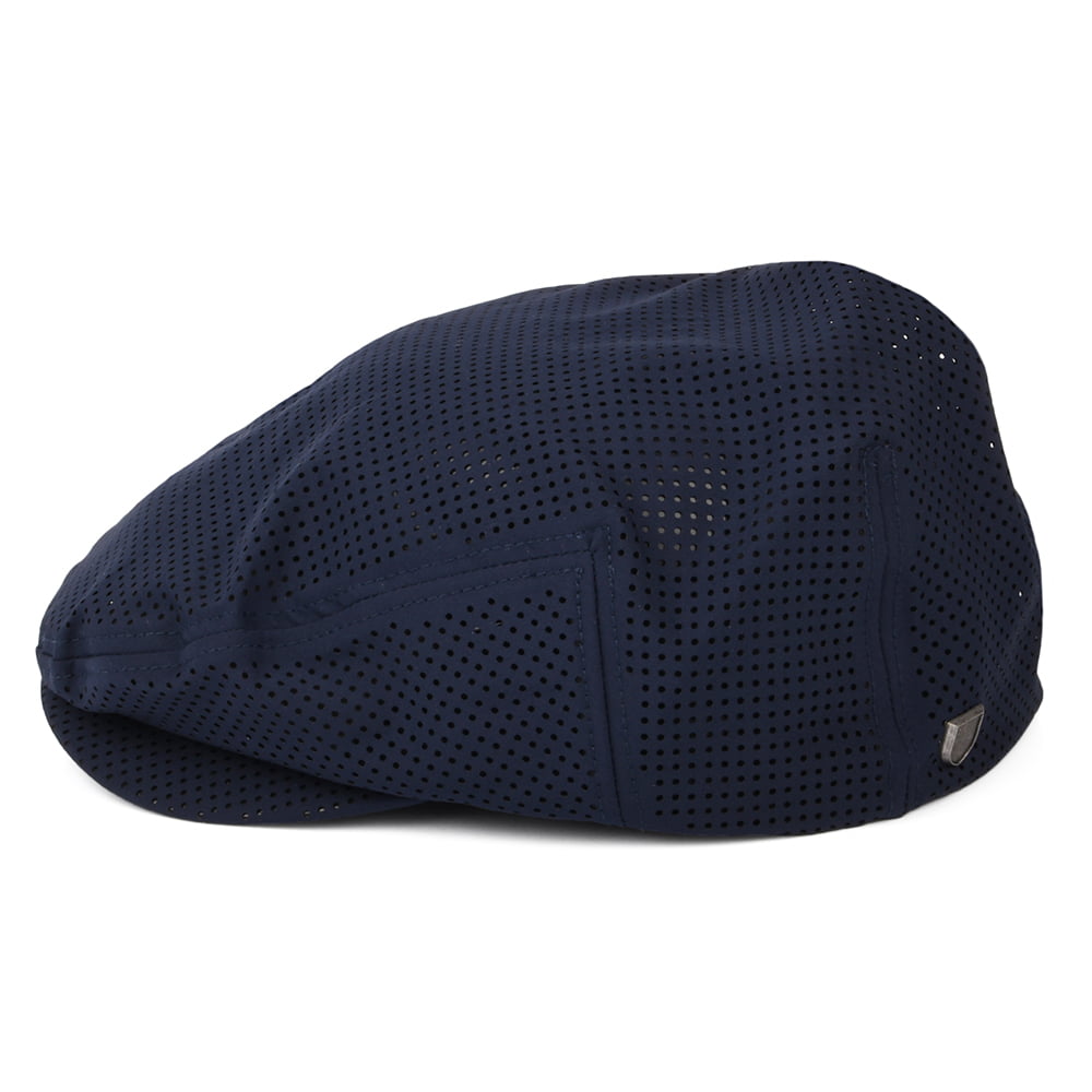 Gorra plana Hooligan X Perforada de Brixton - Azul Marino Lavado
