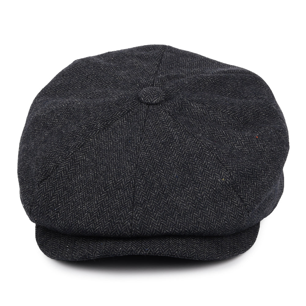 Gorra Newsboy Brood holgada de Brixton - Azul Marino-Blanco