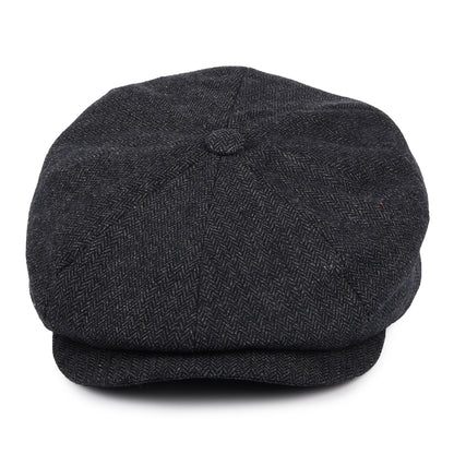Gorra Newsboy Brood holgada de Brixton - Azul Marino-Blanco