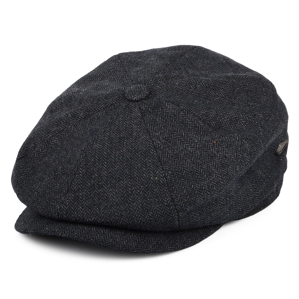 Gorra Newsboy Brood holgada de Brixton - Azul Marino-Blanco