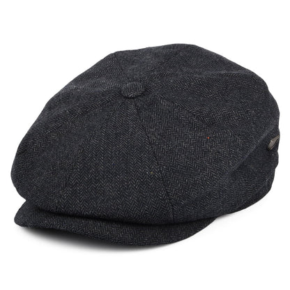 Gorra Newsboy Brood holgada de Brixton - Azul Marino-Blanco