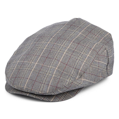 Gorra plana Hooligan a cuadros de Brixton - Azul Pizarra