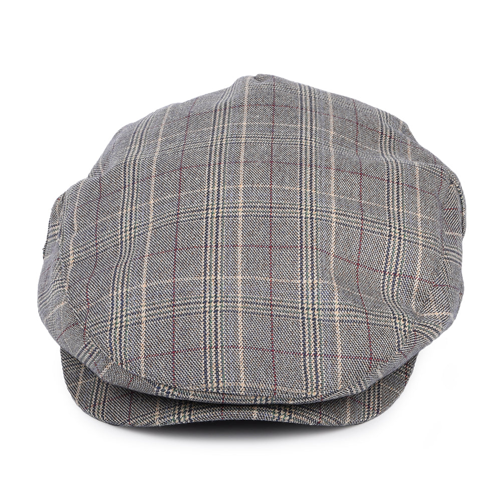 Gorra plana Hooligan a cuadros de Brixton - Azul Pizarra