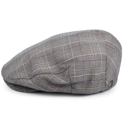 Gorra plana Hooligan a cuadros de Brixton - Azul Pizarra