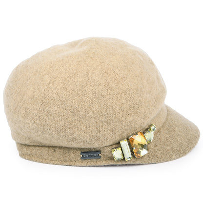 Gorra Baker Boy Rhinestone de Betmar - Camel