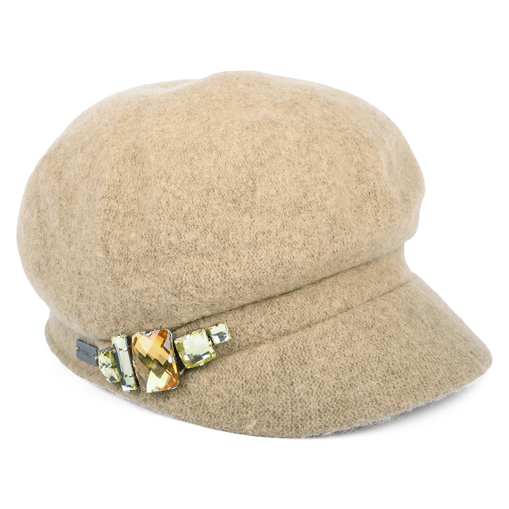 Gorra Baker Boy Rhinestone de Betmar - Camel
