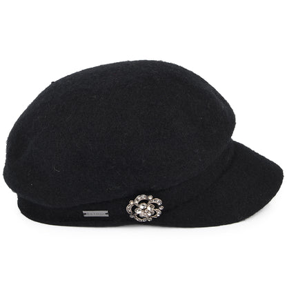 Gorra Baker Boy Crystal de Betmar - Negro
