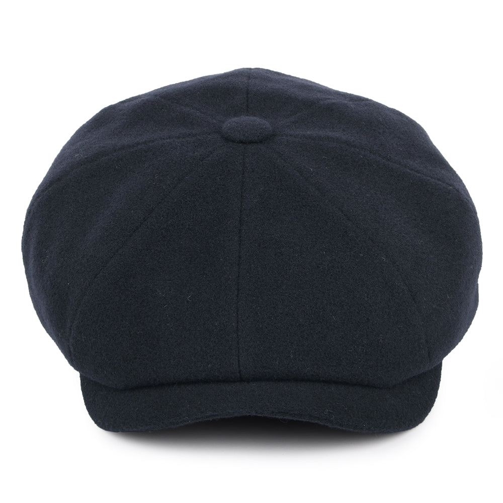 Gorra Newsboy Hatteras de lana-cachemira de Stetson - Azul Marino