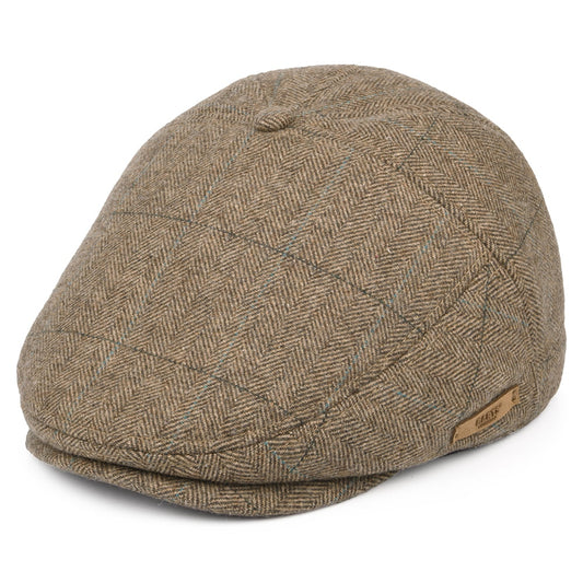 Gorra plana Surr espiga a cuadros de Barts - Marrón Claro