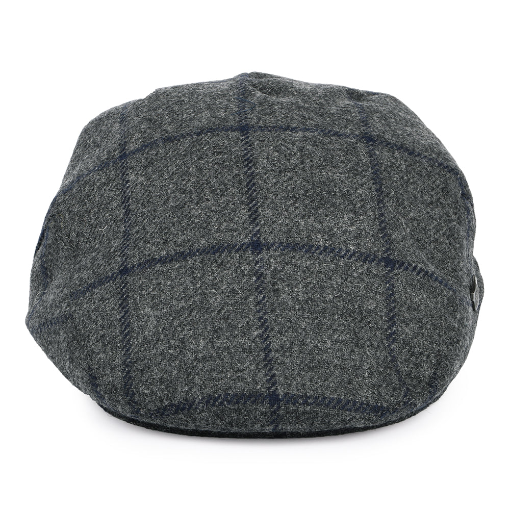 Gorra plana Cambridge de Moons a cuadros de Failsworth - Gris