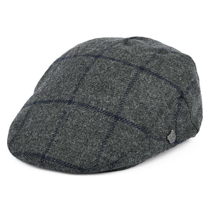 Gorra plana Cambridge de Moons a cuadros de Failsworth - Gris
