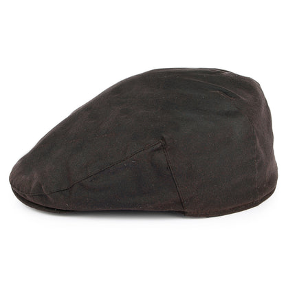 Gorra plana de algodón encerado de Failsworth - Marrón