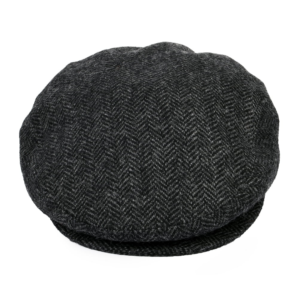 Gorra plana Lord diseño de espiga de Bailey - Negro
