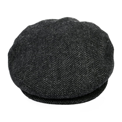 Gorra plana Lord diseño de espiga de Bailey - Negro