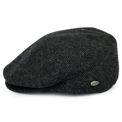 Gorra plana Lord diseño de espiga de Bailey - Negro
