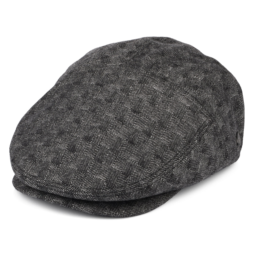 Gorra plana Becker de mezcla de lana de Bailey - Negro