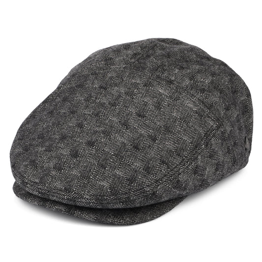 Gorra plana Becker de mezcla de lana de Bailey - Negro