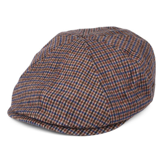 Gorra Newsboy Finnegan de mezcla de lana pata de gallo de Bailey - Ocre