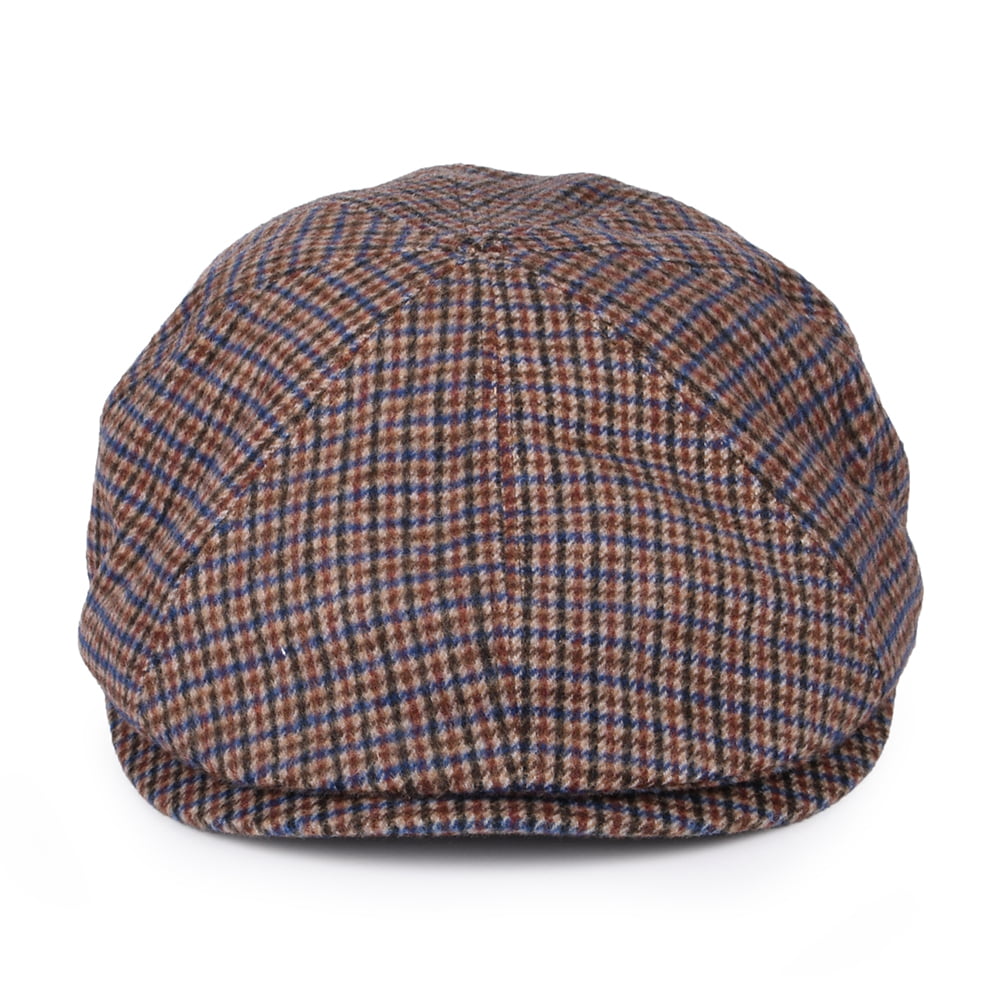 Gorra Newsboy Finnegan de mezcla de lana pata de gallo de Bailey - Ocre