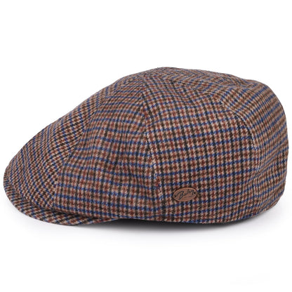 Gorra Newsboy Finnegan de mezcla de lana pata de gallo de Bailey - Ocre