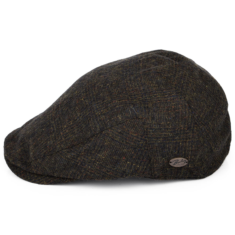 Gorra plana Mahler de mezcla de lana de Bailey - Marrón Jaspeado