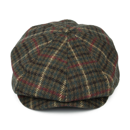 Gorra Newsboy Brood a cuadros de Brixton - Verde Oliva-Verde Musgo