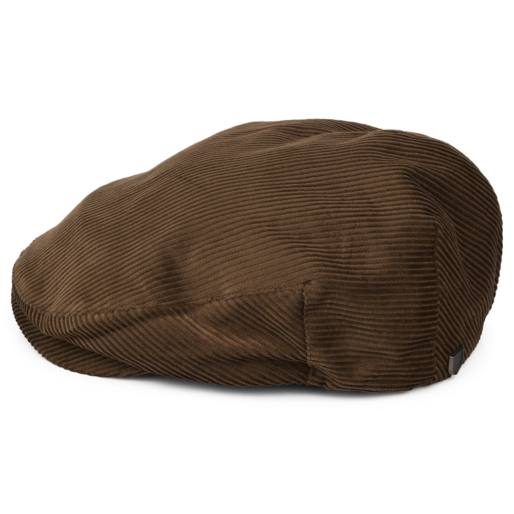 Gorra plana Hooligan de pana de Brixton - Marrón