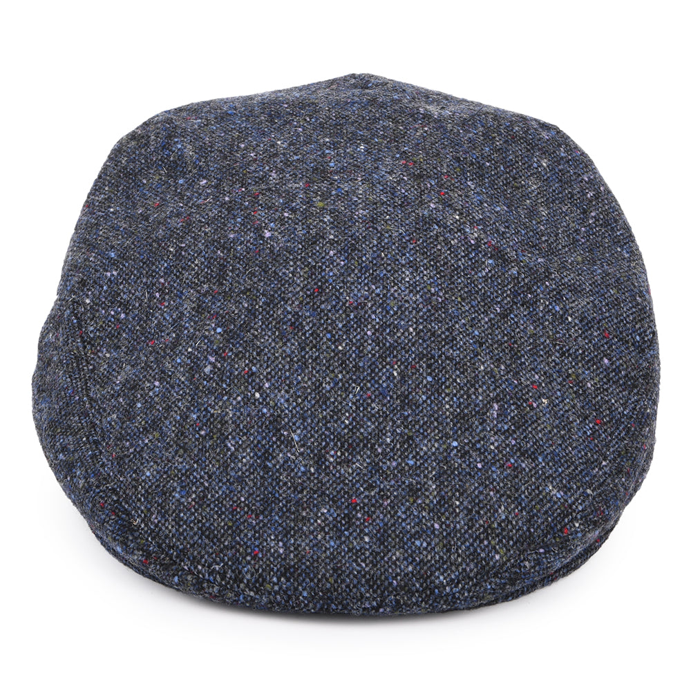 Gorra plana de Tweed Donegal Mezcla de tonos de City Sport - Azul Marino
