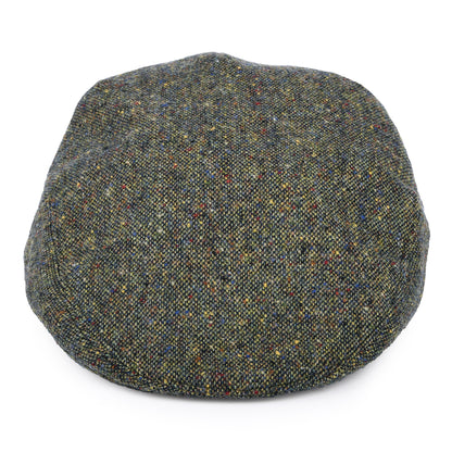 Gorra plana de Tweed Donegal Mezcla de tonos de City Sport - Verde