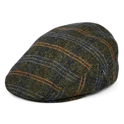 Gorra plana de lana virgen espiga a cuadros de City Sport - Beige Arena-Negro-Multi
