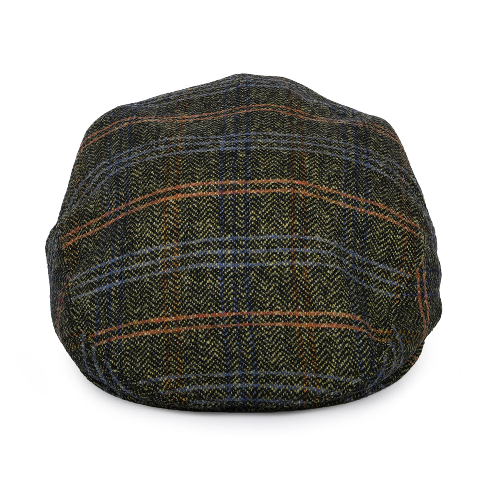 Gorra plana de lana virgen espiga a cuadros de City Sport - Beige Arena-Negro-Multi