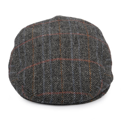 Gorra plana de lana virgen espiga a cuadros de City Sport - Gris Multi