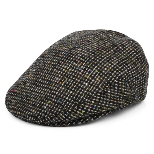 Gorra plana de Tweed Donegal de City Sport - Negro-Beige Arena-Multi