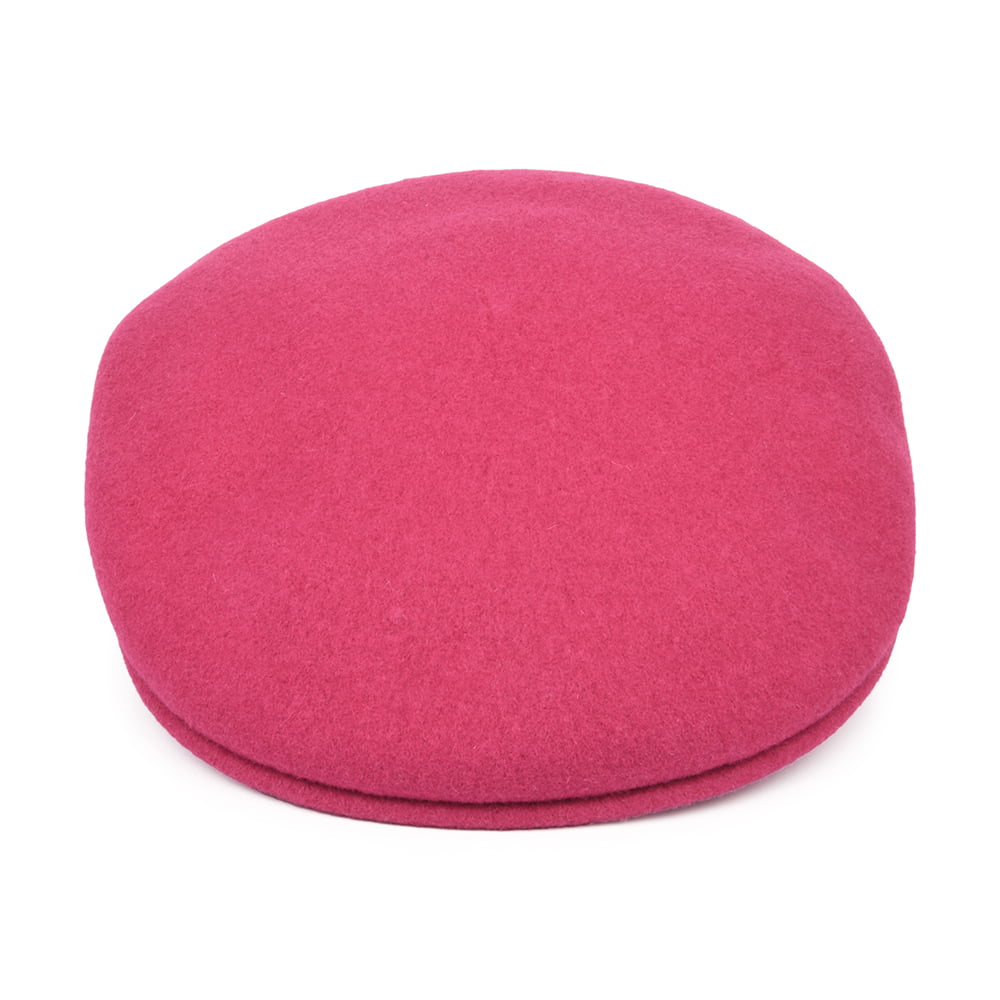 Gorra plana 504 de lana de Kangol - Rosa Eléctrico
