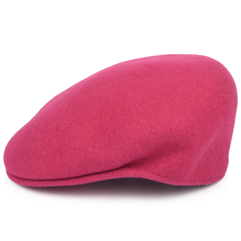 Gorra plana 504 de lana de Kangol - Rosa Eléctrico
