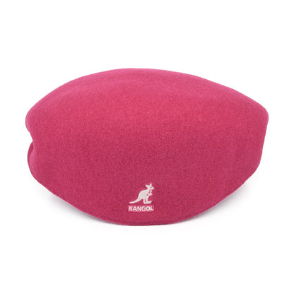 Gorra plana 504 de lana de Kangol - Rosa Eléctrico