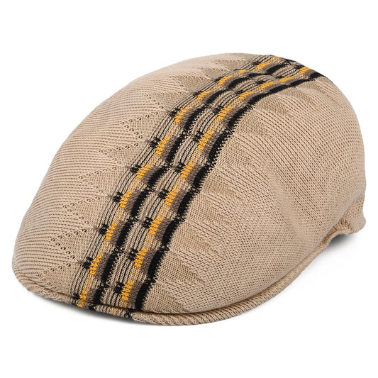 Gorra plana Argyle Stripe 504 Special de Kangol - Beige