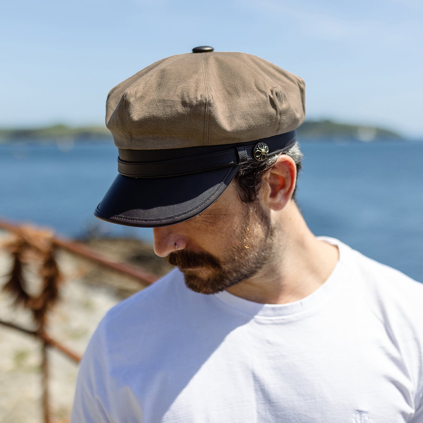 Gorra Rebel Motorcycle de Jaxon & James - Beige Británico