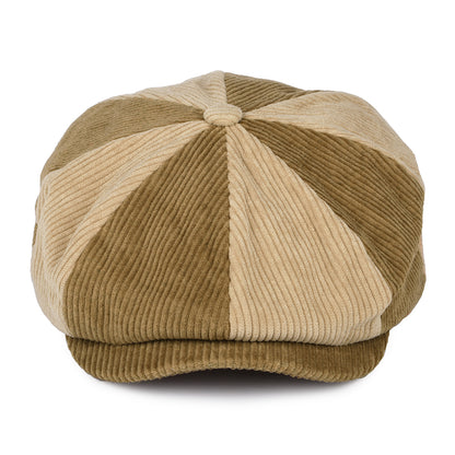 Gorra Newsboy Brood holgada de pana de Brixton - Bronce-Arena