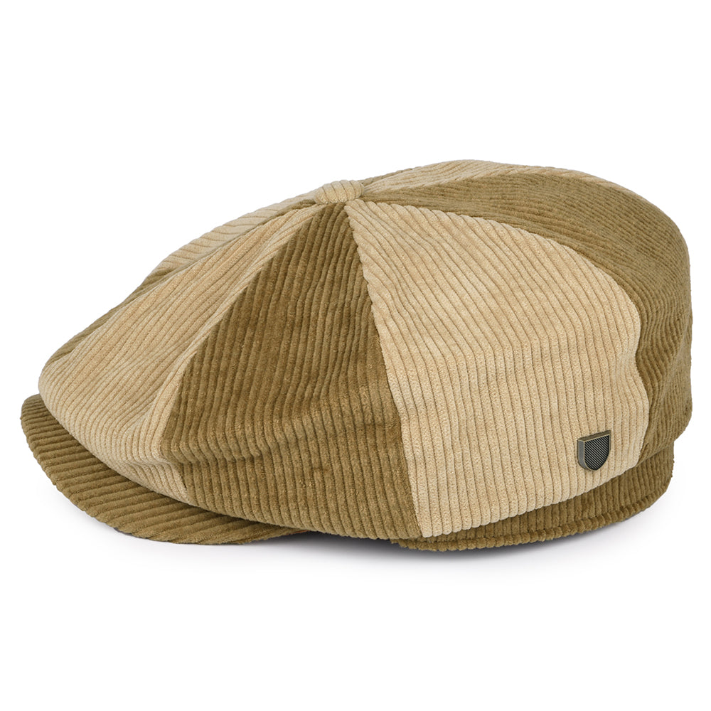 Gorra Newsboy Brood holgada de pana de Brixton - Bronce-Arena