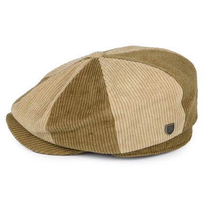 Gorra Newsboy Brood holgada de pana de Brixton - Bronce-Arena