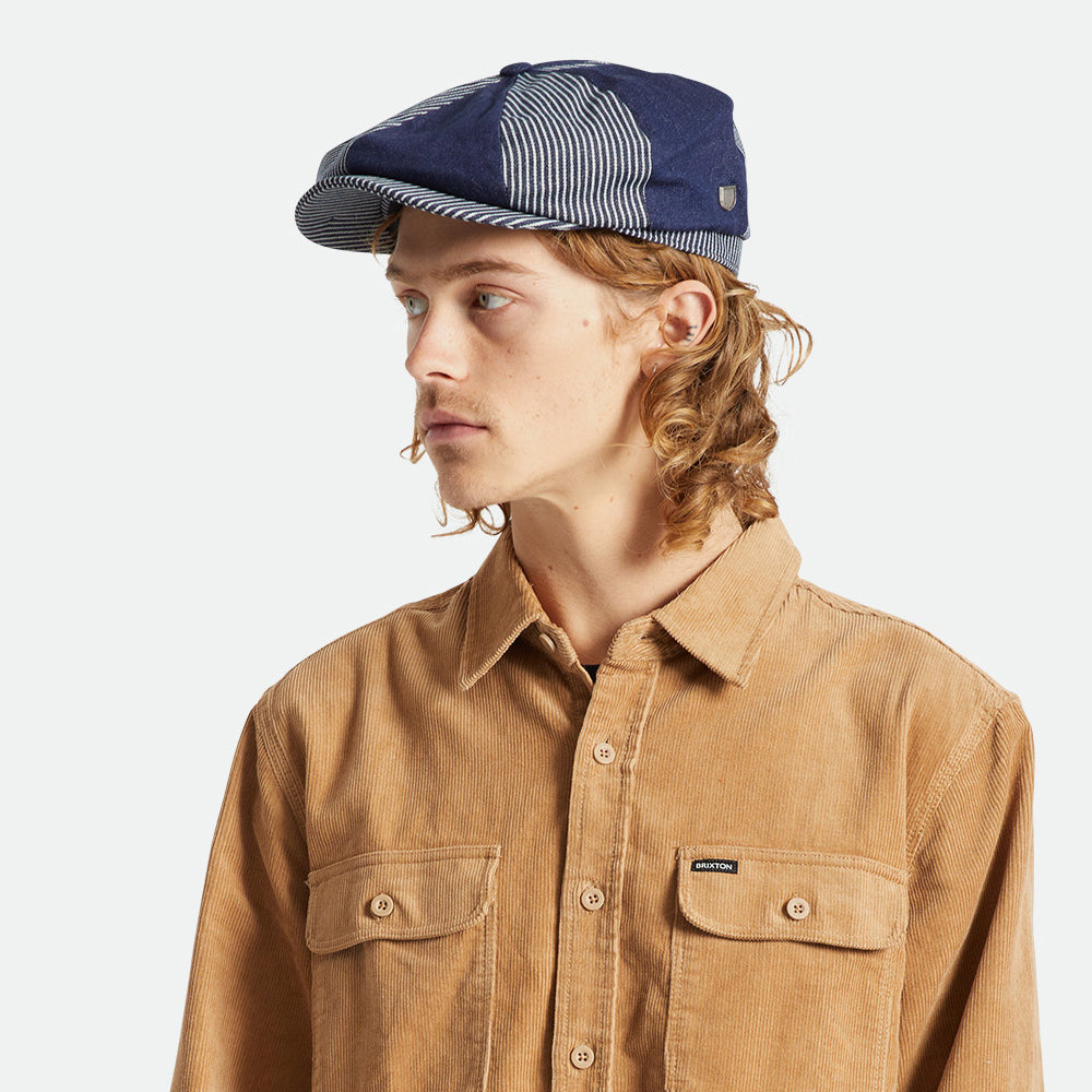 Gorra Newsboy Brood holgada de Brixton - Vaquero