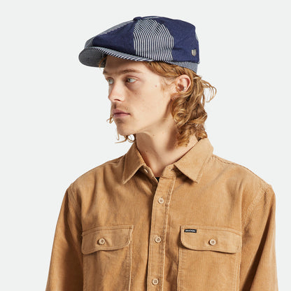 Gorra Newsboy Brood holgada de Brixton - Vaquero