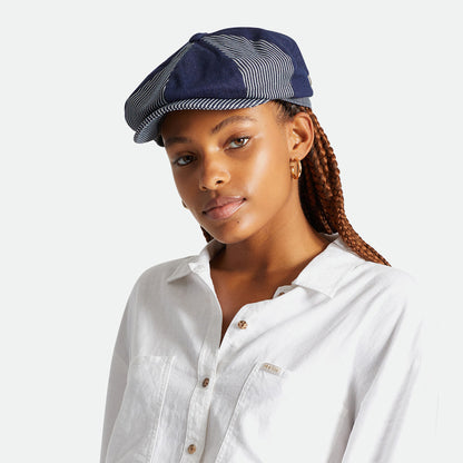 Gorra Newsboy Brood holgada de Brixton - Vaquero