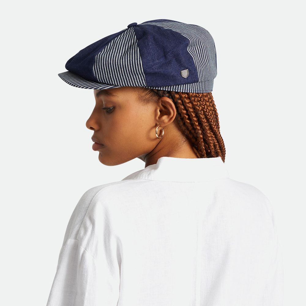 Gorra Newsboy Brood holgada de Brixton - Vaquero