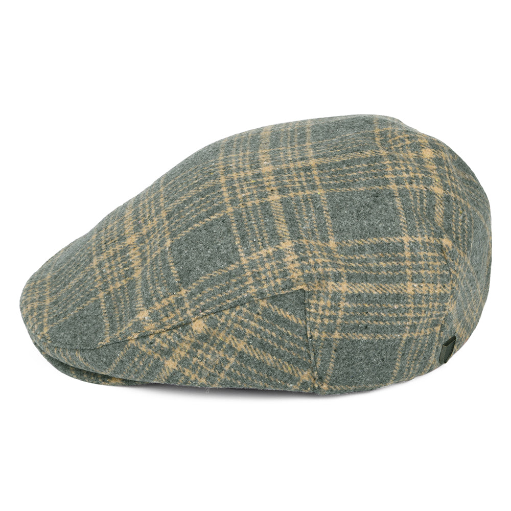 Gorra plana Hooligan a cuadros de Brixton - Beige Arena-Gris