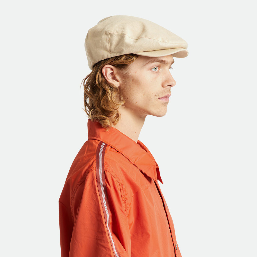 Gorra plana Hooligan X de cáñamo de Brixton - Natural