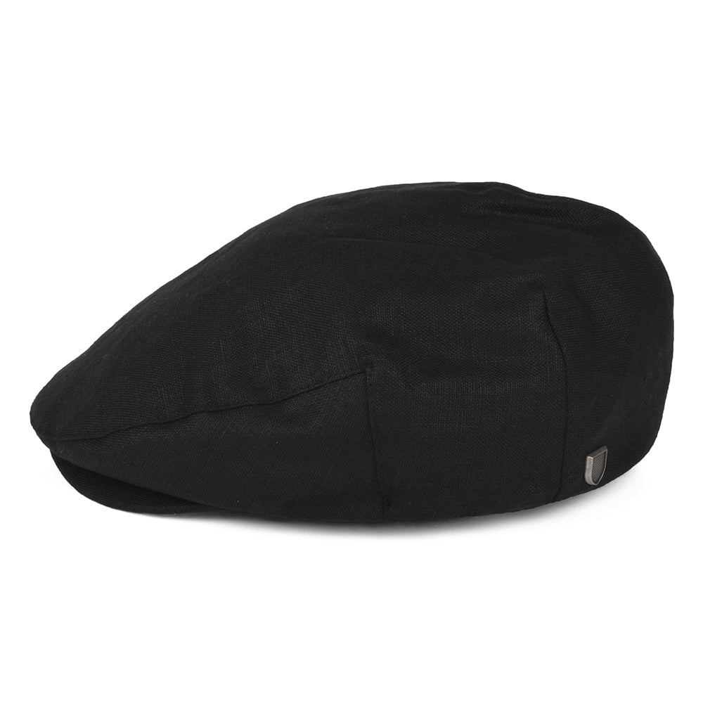 Gorra plana Hooligan X de cáñamo de Brixton - Negro