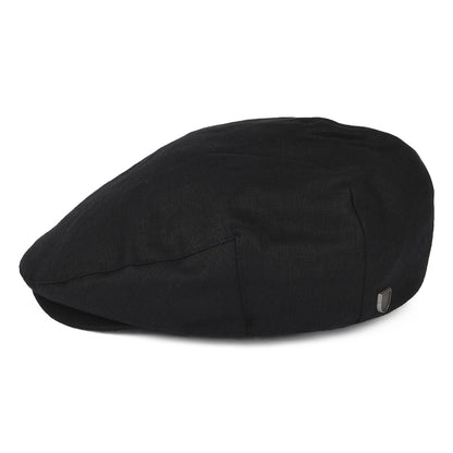 Gorra plana Hooligan X de cáñamo de Brixton - Negro