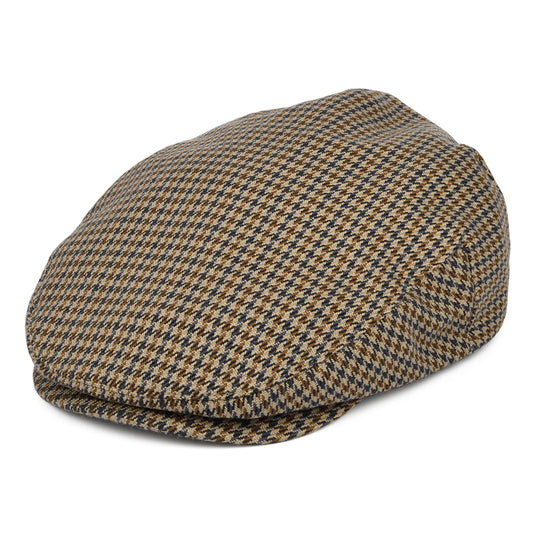 Gorra plana Hooligan pata de gallo de Brixton - Arena-Azul Marino